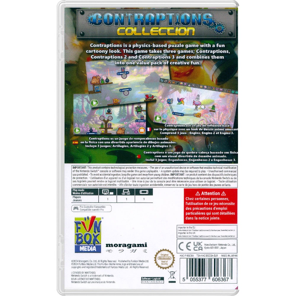 【一起玩】NS Switch 物理機關益智遊戲 中英日文歐版 Contraptions Collection-細節圖3