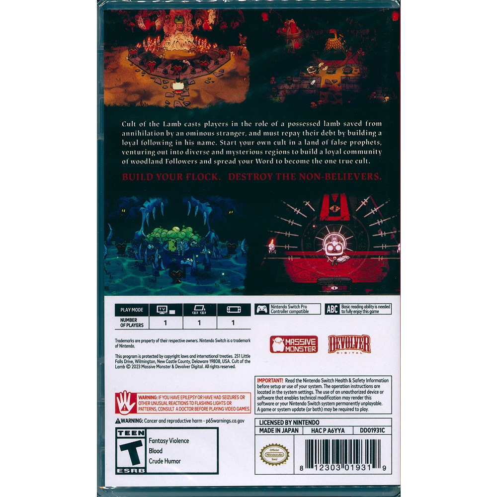 【一起玩】NS SWITCH 進擊羔羊傳說 中英日文美版 Cult of the Lamb-細節圖3