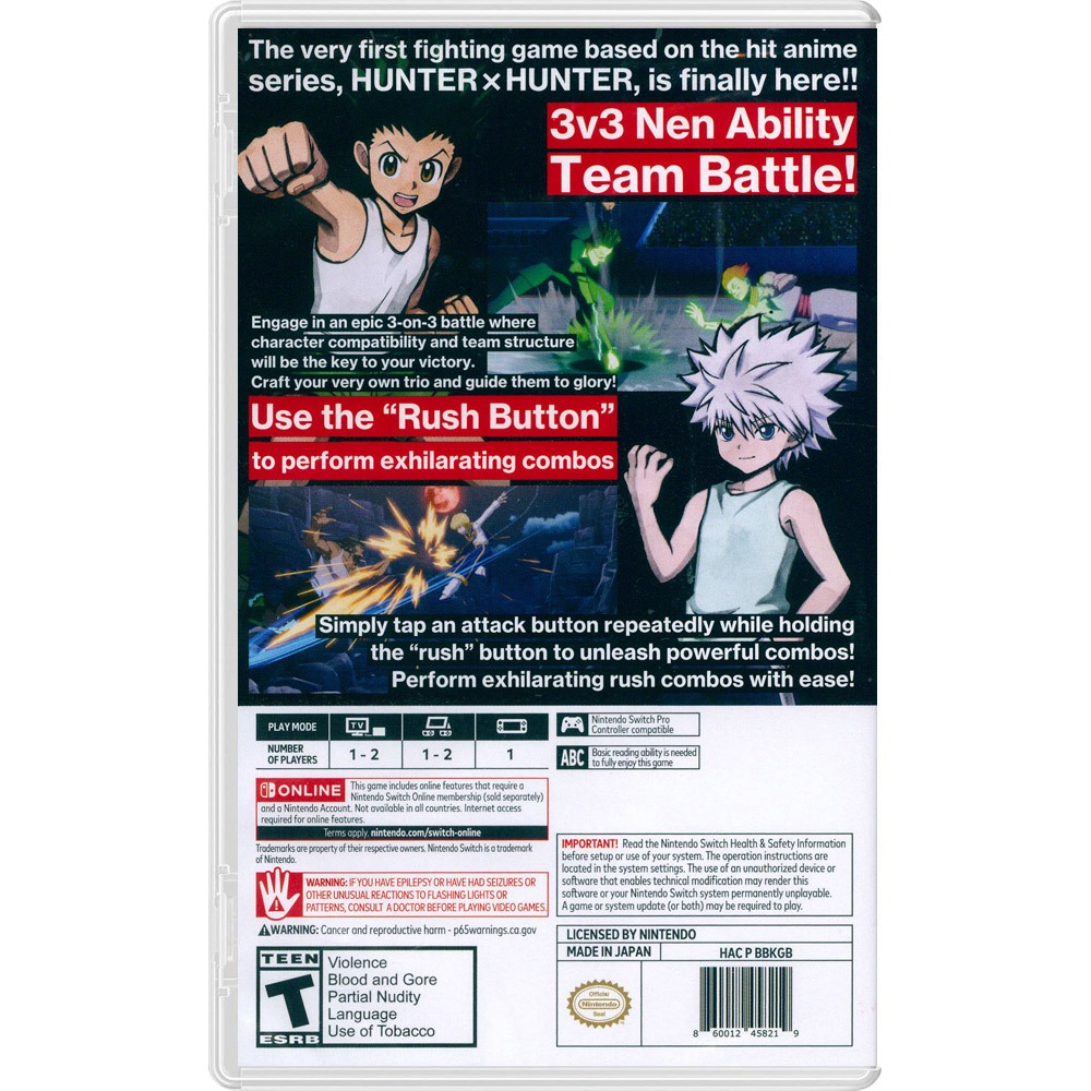 【一起玩】NS SWITCH 獵人 念能力衝擊 中英日文美版 HUNTER×HUNTER NEN×IMPACT-細節圖3