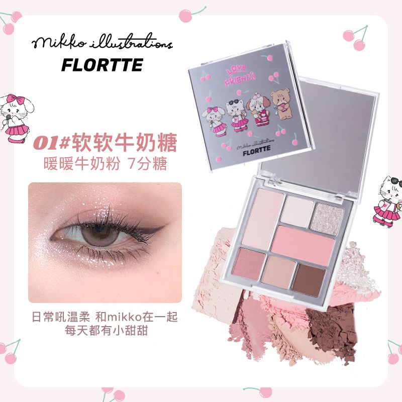 FLORTTE  眼影 唇泥 唇釉 眼線筆 眼線液 軟軟派對 mikko-細節圖6