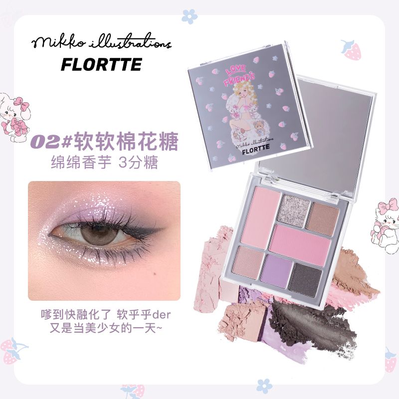 FLORTTE  眼影 唇泥 唇釉 眼線筆 眼線液 軟軟派對 mikko-細節圖7