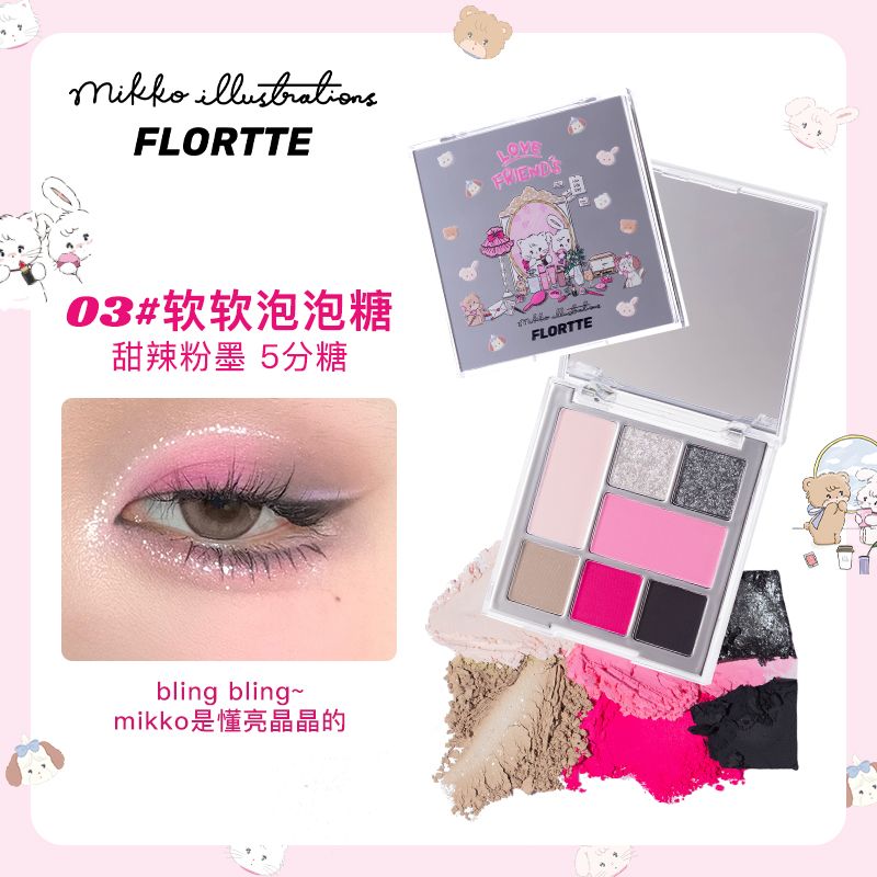 FLORTTE  眼影 唇泥 唇釉 眼線筆 眼線液 軟軟派對 mikko-細節圖8