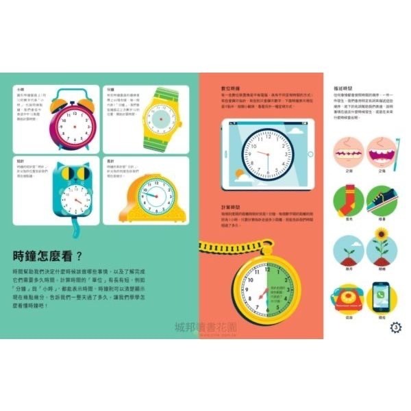 我的第一本時鐘書 （轉轉時鐘╳立體翻頁，建立時間觀念）-細節圖3