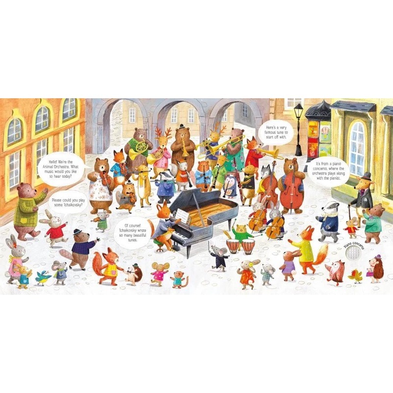 The Animal Orchestra Plays Tchaikovsky 音樂按鍵書（柴可夫斯基）-細節圖2