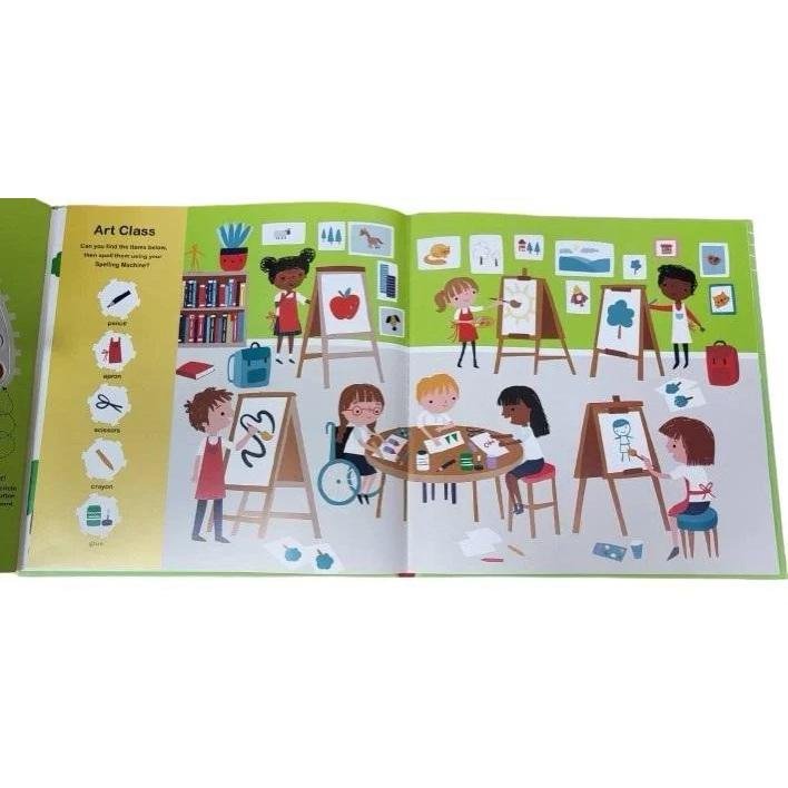 新版 神奇轉盤 拼字遊戲書：上學去 + 度假去 Spelling Machine-細節圖3