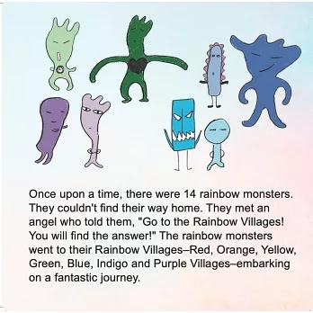 彩虹情緒怪獸來到彩虹村：中英文雙語書，附20個靜心音檔，14種常見情緒 正念覺察，兒童青少年正念覺察-細節圖3