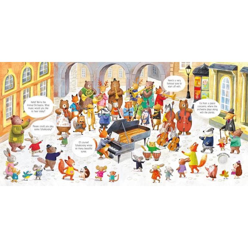 The Animal Orchestra Plays Tchaikovsky Mozart音樂按鍵書 柴可夫斯基 莫扎特-細節圖2