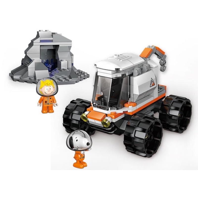 現貨出清! 史努比 SNOOPY正版授權 太空系列 邦寶積木-細節圖2