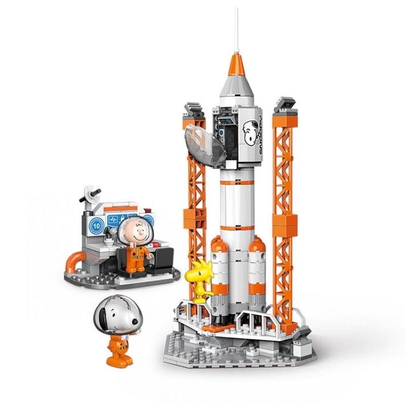 現貨出清! 史努比 SNOOPY正版授權 太空系列 邦寶積木-細節圖3