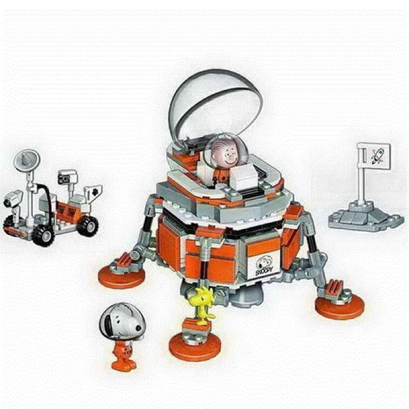 現貨出清! 史努比 SNOOPY正版授權 太空系列 邦寶積木-細節圖8