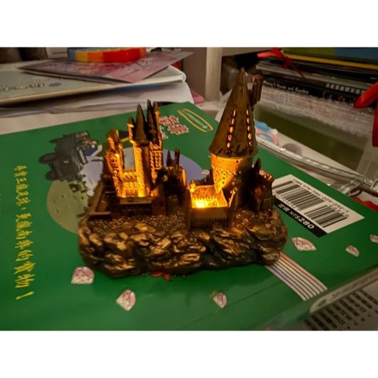 哈利波特 會發亮的 霍格華茲 城堡 迷你版 Harry Potter Hogwarts Castle-細節圖2