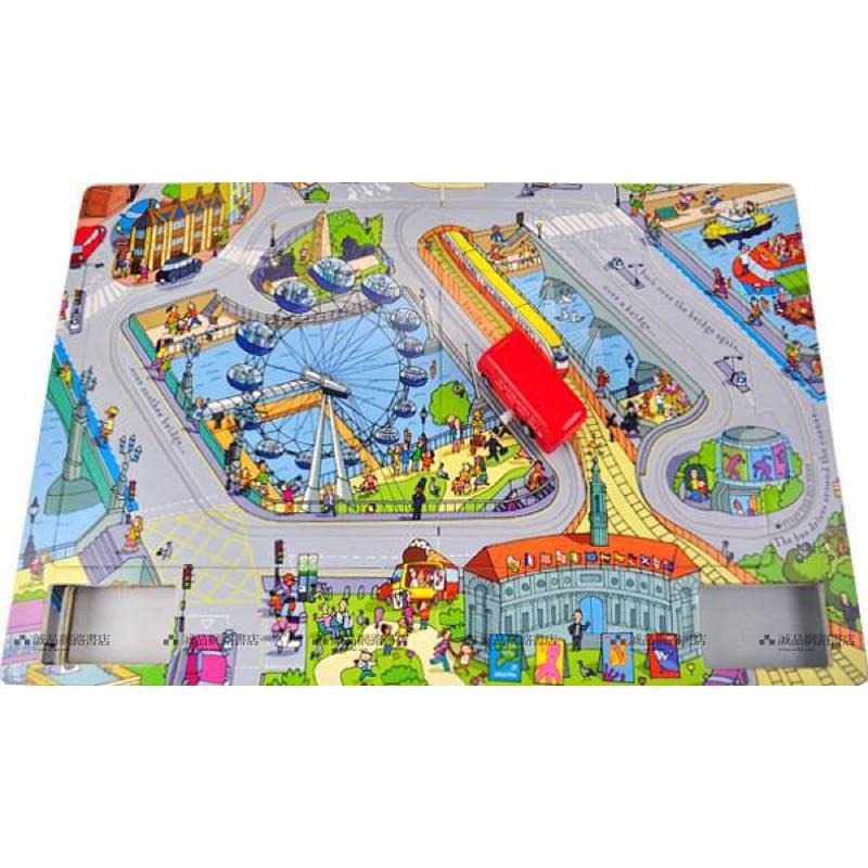 兒童節禮物  USBORNE wind up 火車 巴士 飛機 雪橇 跑跑 發條車 軌道書 車車 書 禮物書 兒童節-細節圖3