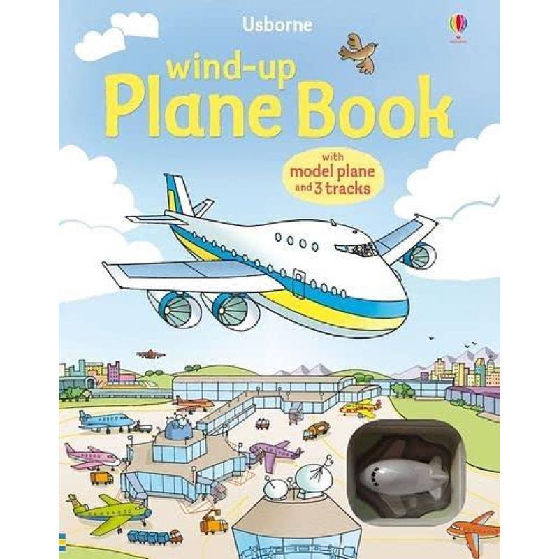 兒童節禮物  USBORNE wind up 火車 巴士 飛機 雪橇 跑跑 發條車 軌道書 車車 書 禮物書 兒童節-細節圖4