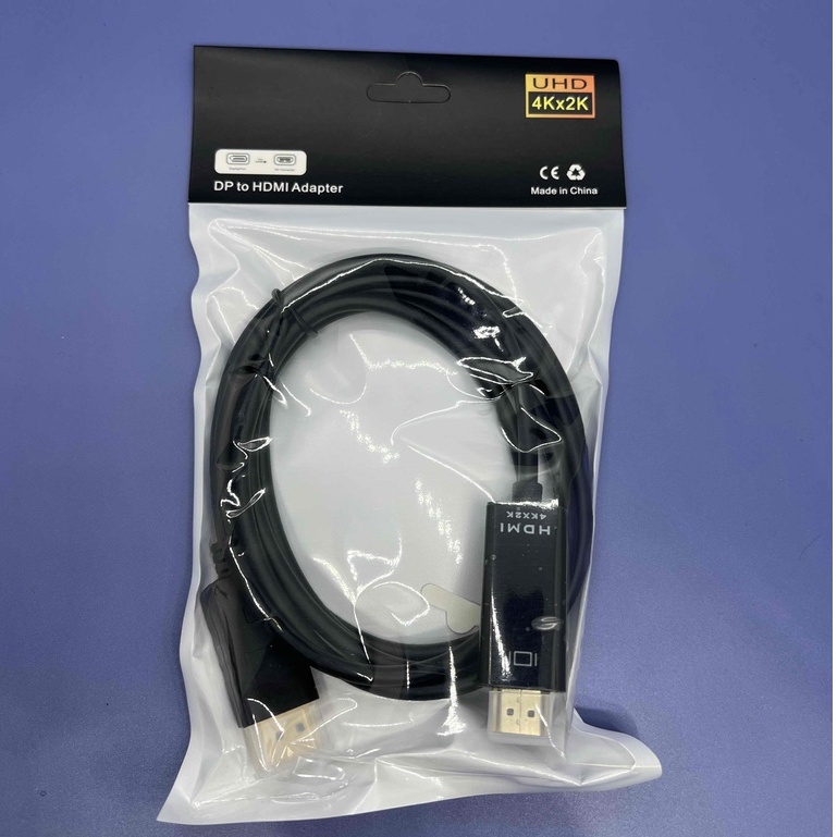 DP 轉 HDMI  大DP 轉HDMI 轉接線 1.8M  4K 1080P 高清 傳輸線 轉接線 不可逆轉-細節圖3