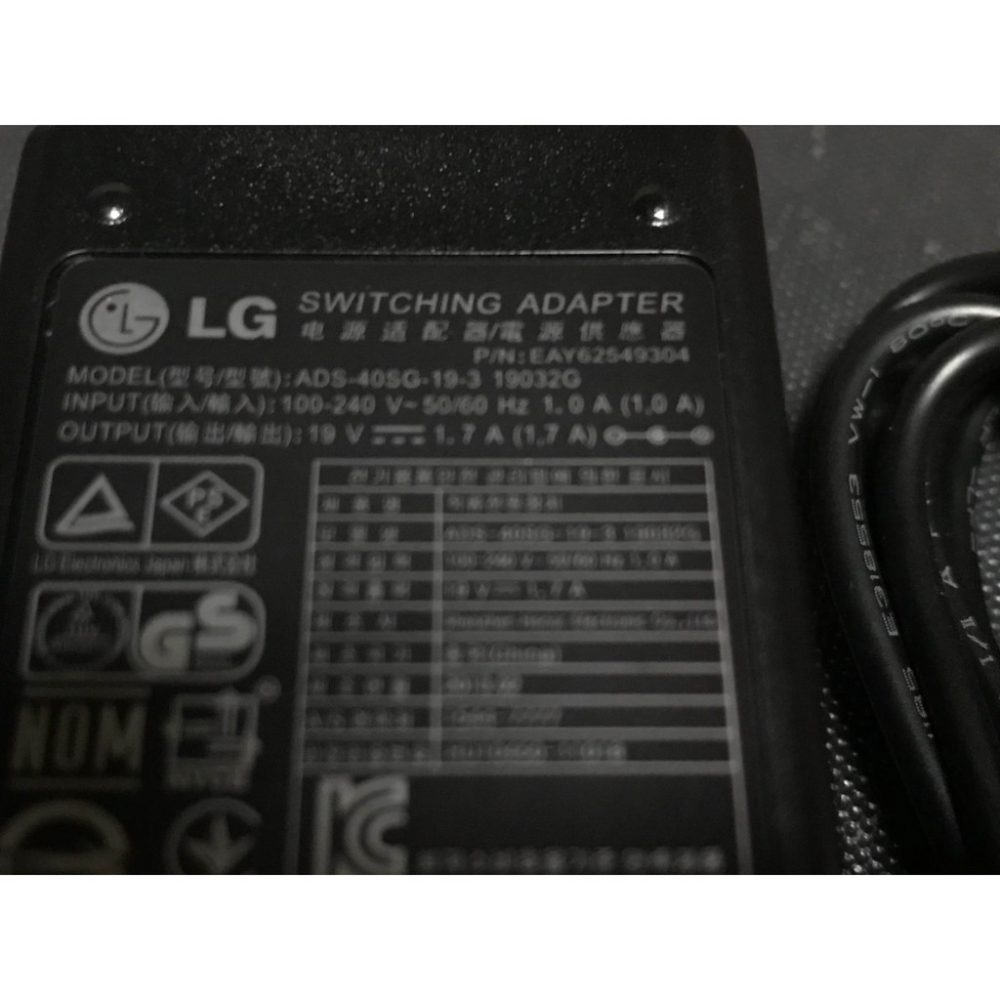 LG 原廠 LG IPS234T-PN 27EA33V-B 27EA33 19V 1.7A 液晶螢幕 變壓器-細節圖3