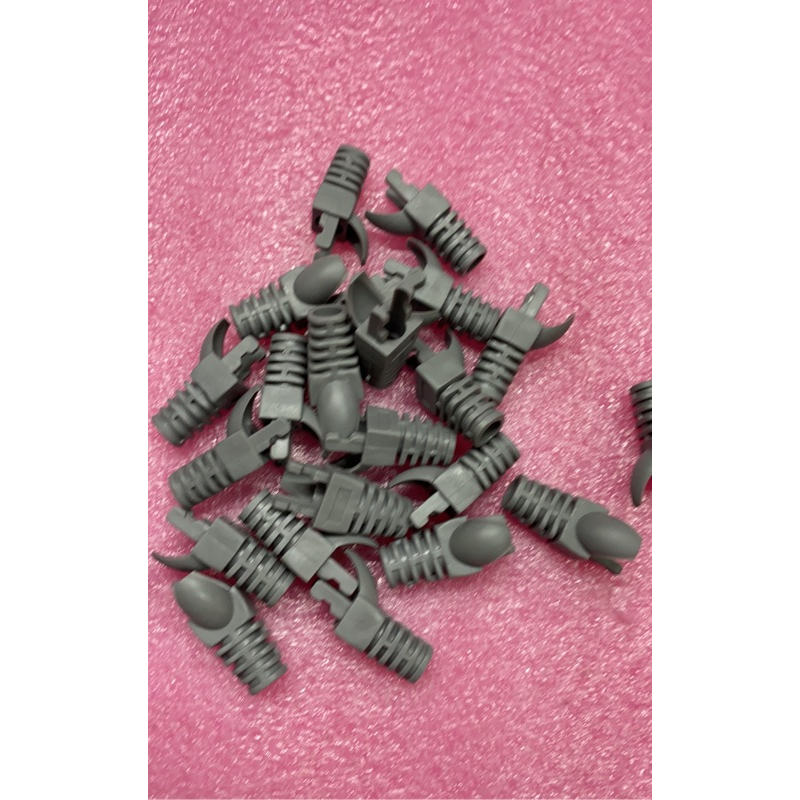 RJ45 網路水晶頭護套 cat5內插式卡榫式 專業型不鬆脫#灰色-細節圖2