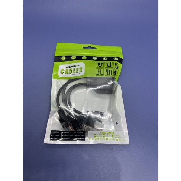 現貨 網路一分二接頭 一條網路線 同時二個設備上網 IP POE 一分二  網路分接頭 RJ45網路分線器-細節圖4