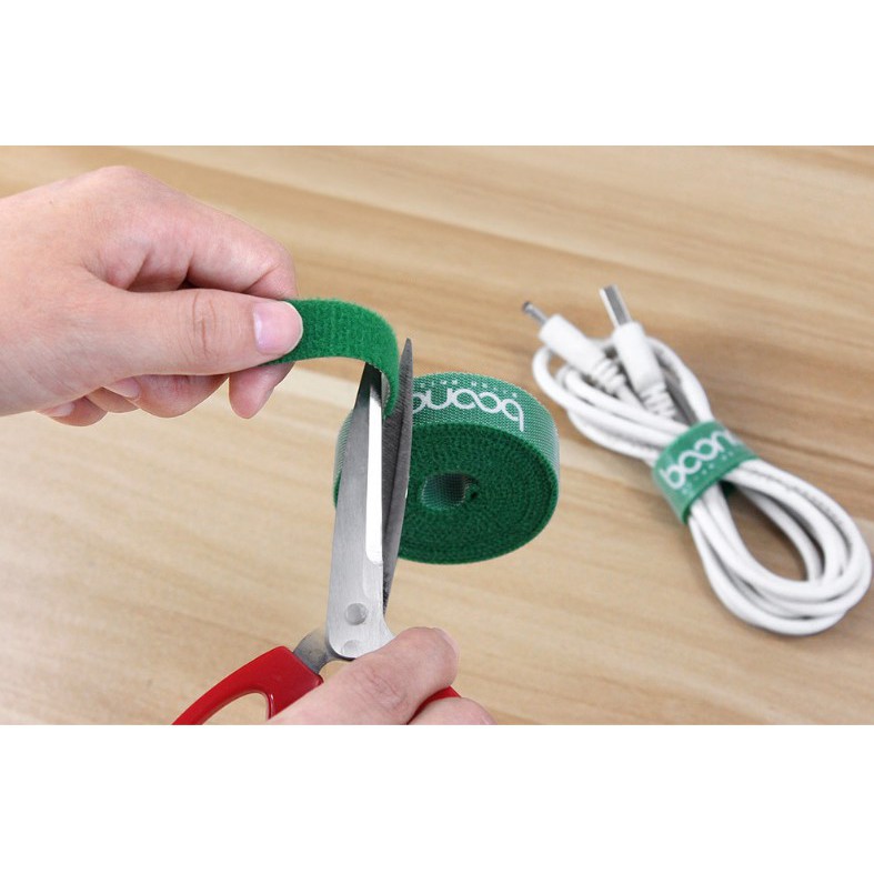 限時特價 魔鬼氈 魔術貼綁帶 數據線收納整理軋帶魔術貼綁帶桌面整潔裝備 魔鬼氈束線帶/可自由裁剪 1M (15mm)-細節圖7