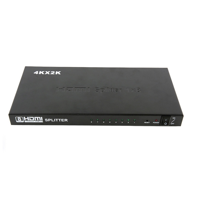 現貨 HDMI 分配器 1 分 8 HDMI 1.4版 分配器 支援3D 一分8 一進8出 4K×2K 帶電源