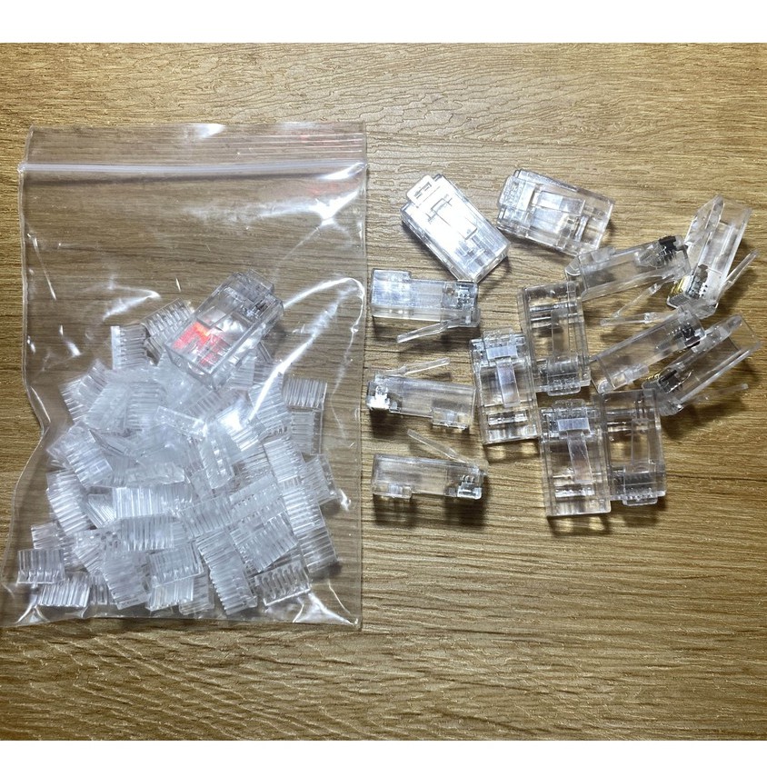現貨 CAT6 網路水晶頭 兩件式 100PCS-細節圖2