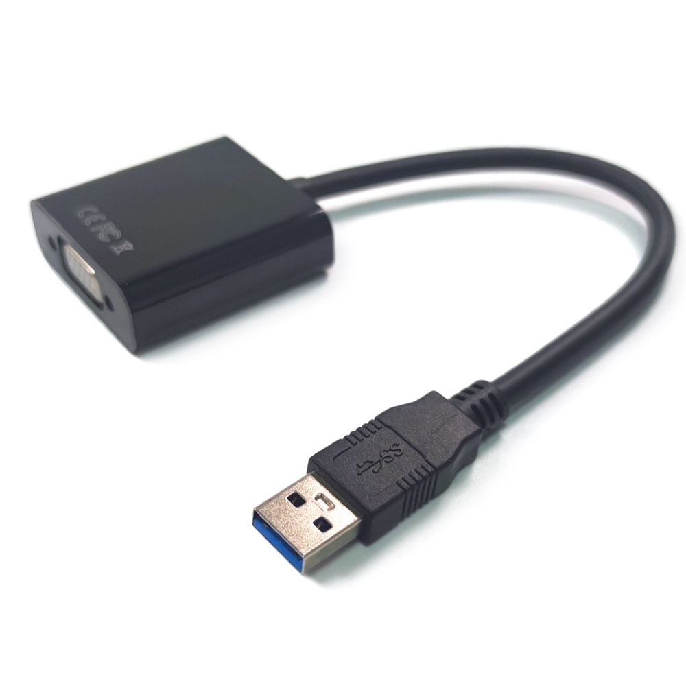 USB 3.0 轉 VGA 轉接 免光碟 外接顯卡 1080P 影音 傳輸 筆電 電腦 win10 Mac-細節圖2