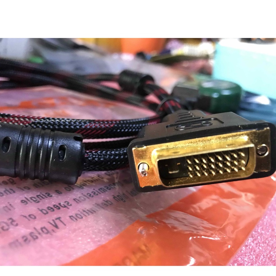 HDMI轉DVI HDMI公-DVI-D 24+1公訊號線 1.5米 1.5M 24K鍍金-細節圖2