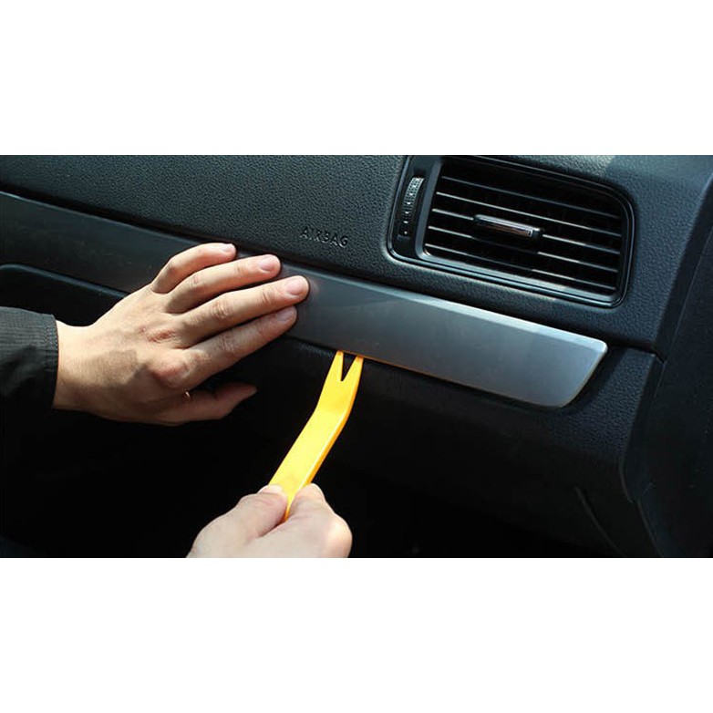 現貨 車內改裝 12件 拆裝工具 汽車音響 撬棒內飾 門板加裝塑料翹板 汽車殼拆卸 導航升級-細節圖3