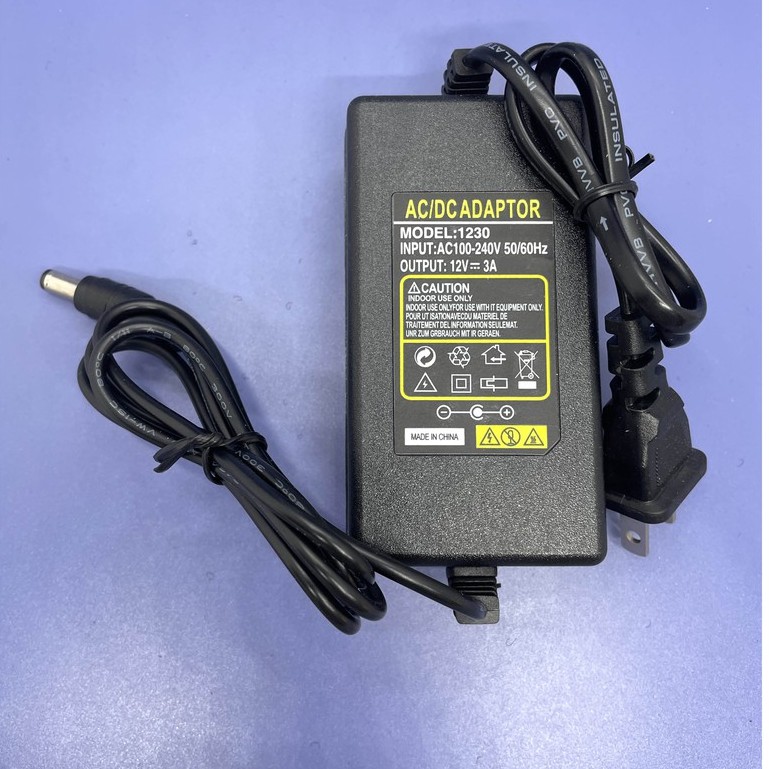 現貨 電源適配器 12V3A/36W  5.5*2.5mm 雙線 電源供應器 變壓器 穩壓器 監控電源-細節圖2