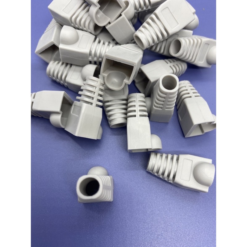 現貨 網路水晶頭護套 CAT.6 網路接頭護套 灰色-細節圖2