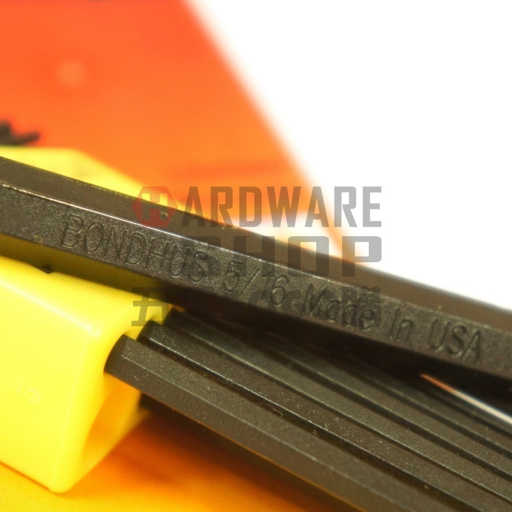 美國 BONDHUS 英制 10936 12支組 黑色 球型 六角板手 球頭 六角扳手-細節圖3