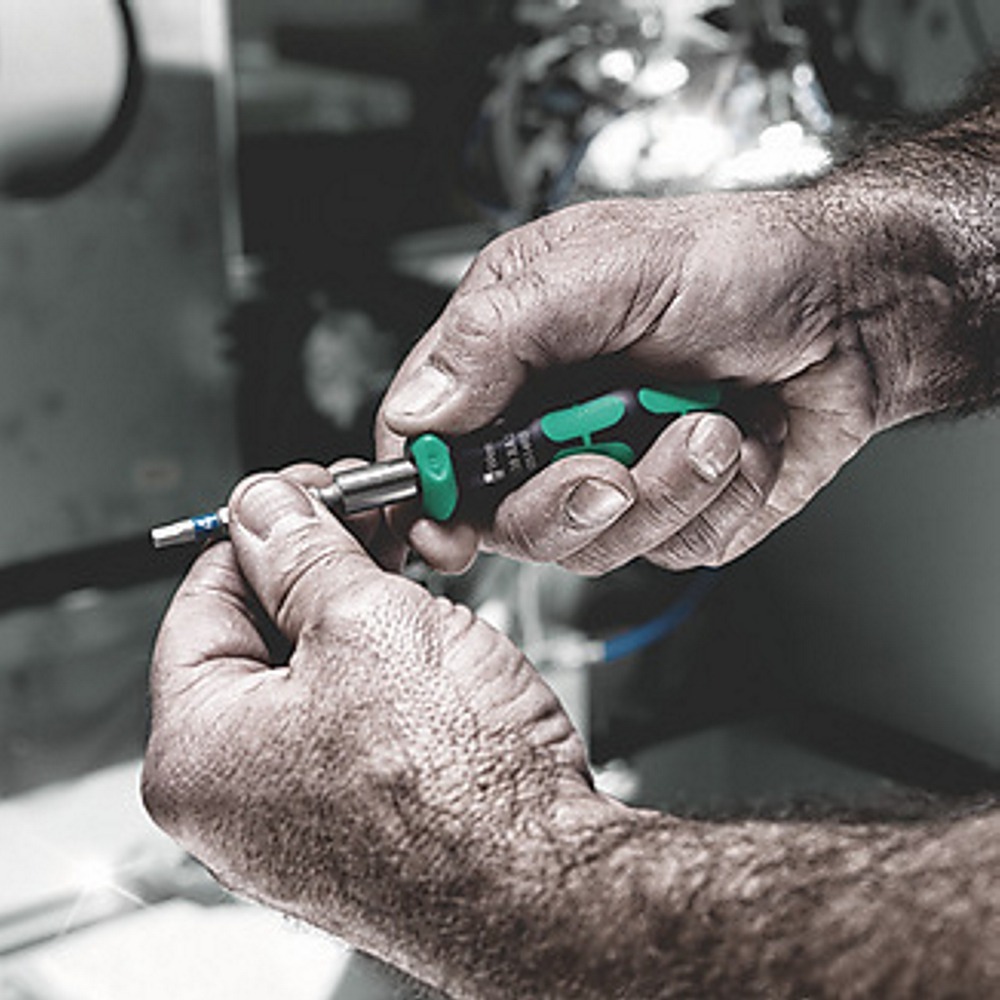 德國 WERA 838 RA S 36齒 1/4＂ 起子頭 附磁 棘輪起子 把手 051492 102mmL-細節圖7