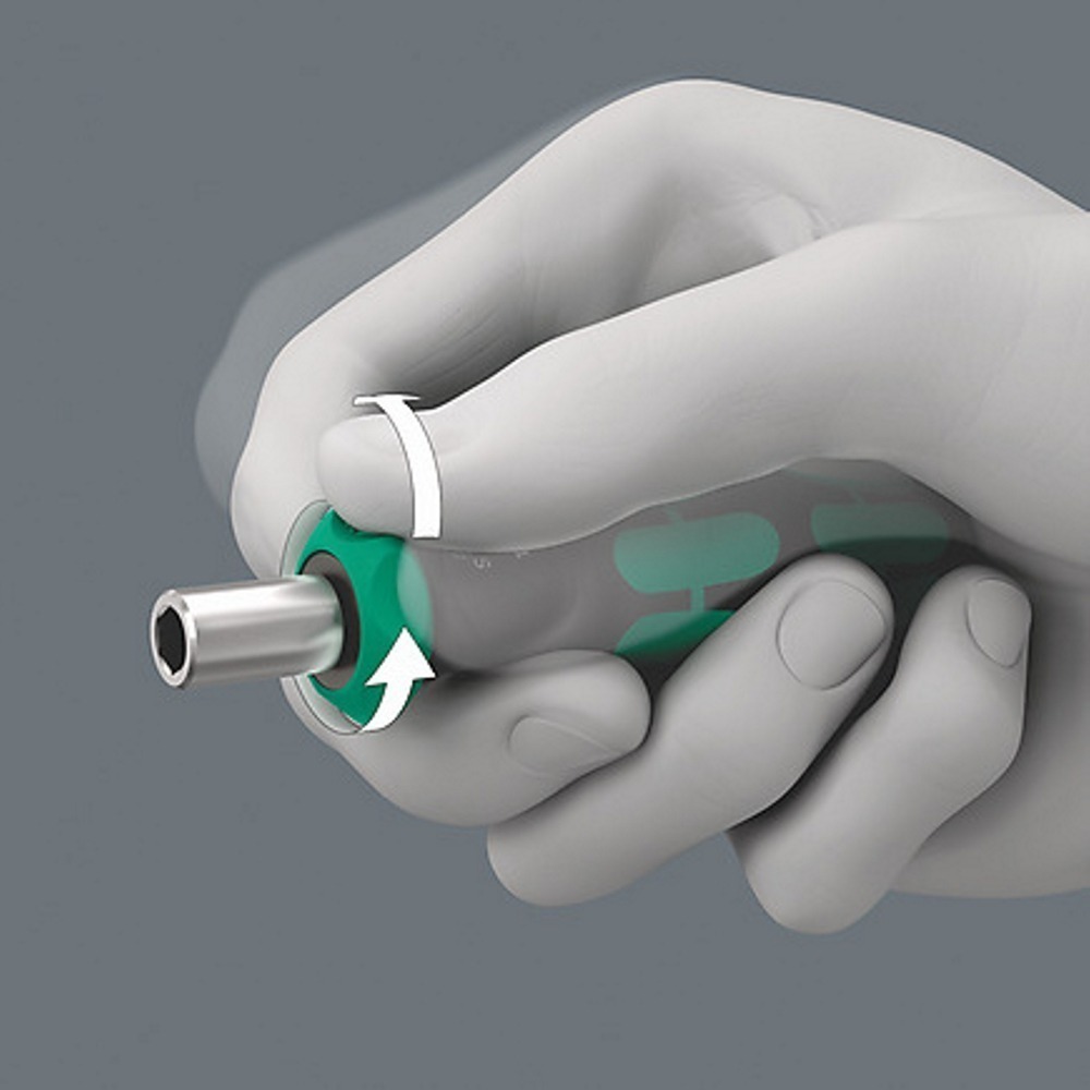 德國 WERA 838 RA S 36齒 1/4＂ 起子頭 附磁 棘輪起子 把手 051492 102mmL-細節圖5