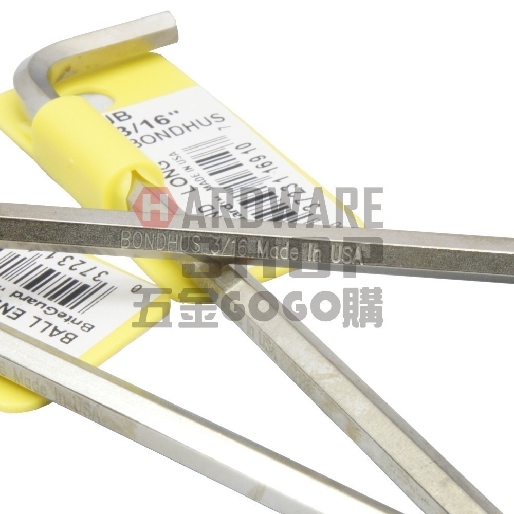 美國 BONDHUS 英制 3/16＂ 16910 白金 球型 六角板手 球頭 六角扳手-細節圖5