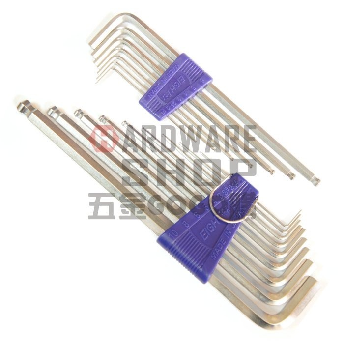 日本 EIGHT 公制 BH-6 白金 球型 六角板手 016H 6.0 mm 球頭 六角扳手-細節圖5