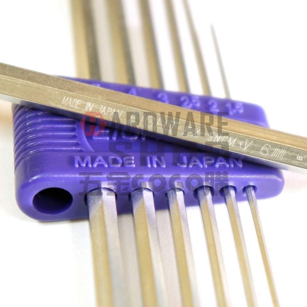 日本 EIGHT 公制 BHS-7 7支組 白金 球型 六角板手 016H-A 球頭 六角扳手 BHS7-細節圖3