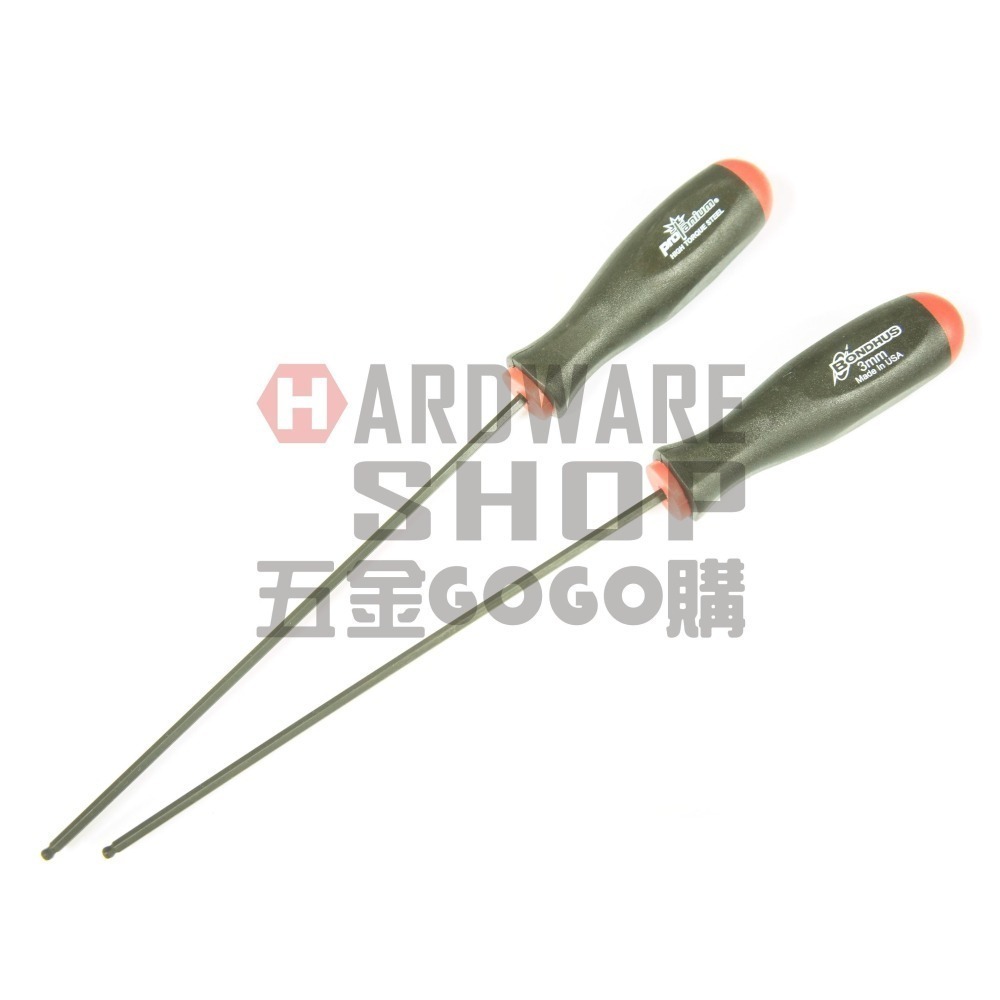 美國 BONDHUS 公制 3.0 mm 10756 超長 六角起子 球型 六角板手 球頭 六角扳手 3mm-細節圖5