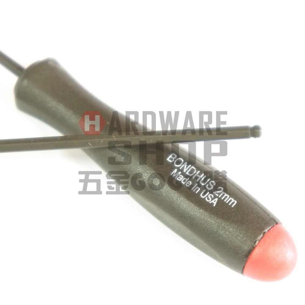 美國 BONDHUS 公制 10752 2.0 mm 超長 六角起子 球型 六角板手 球頭 六角扳手 2mm-細節圖4