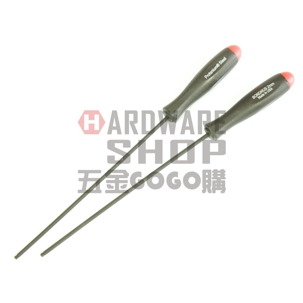 美國 BONDHUS 公制 2.0 mm 10752 超長 六角起子 球型 六角板手 球頭 六角扳手 2mm-細節圖5