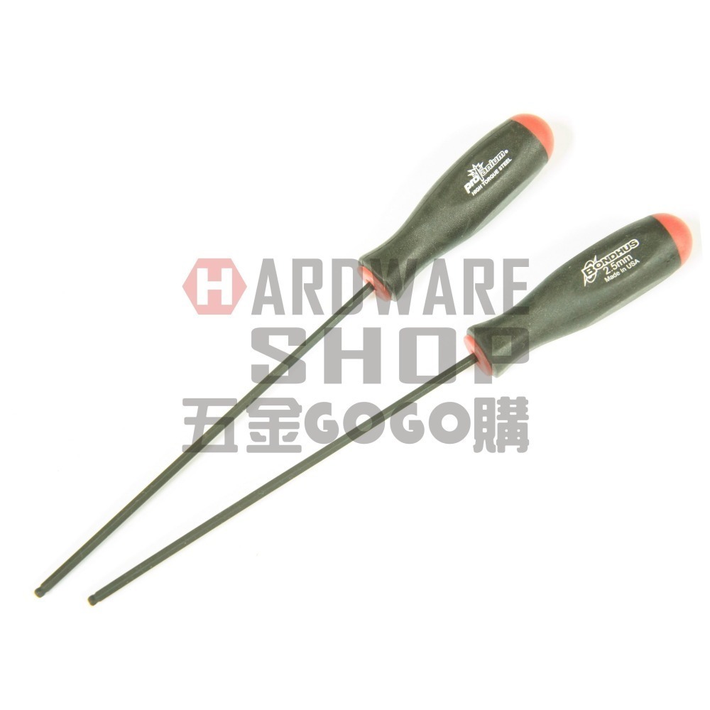 美國 BONDHUS 公制 2.5 mm 10754 超長 六角起子 球型 六角板手 球頭 六角扳手 2.5mm-細節圖5