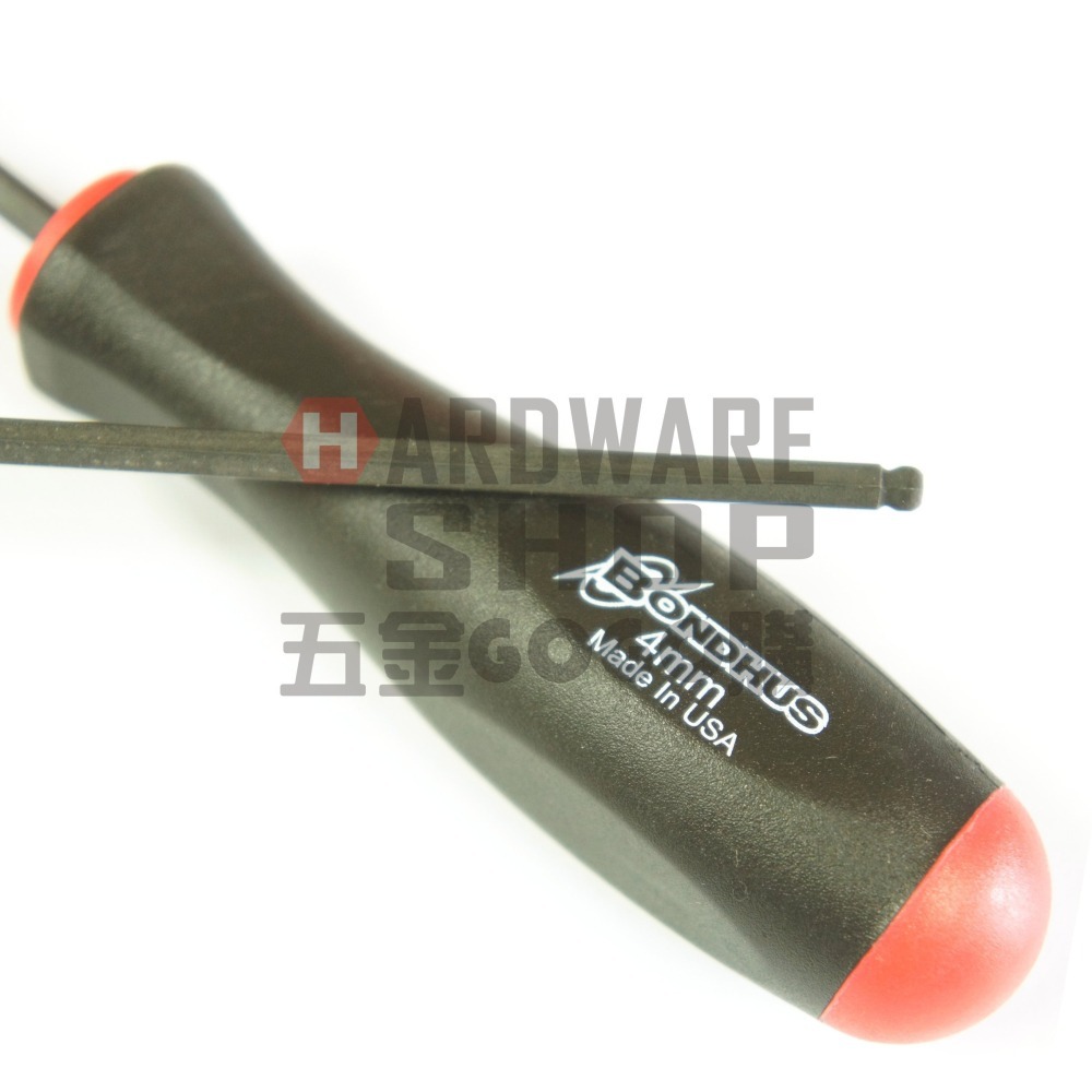 美國 BONDHUS 公制 10760 4.0 mm 超長 六角起子 球型 六角板手 球頭 六角扳手 4mm-細節圖4