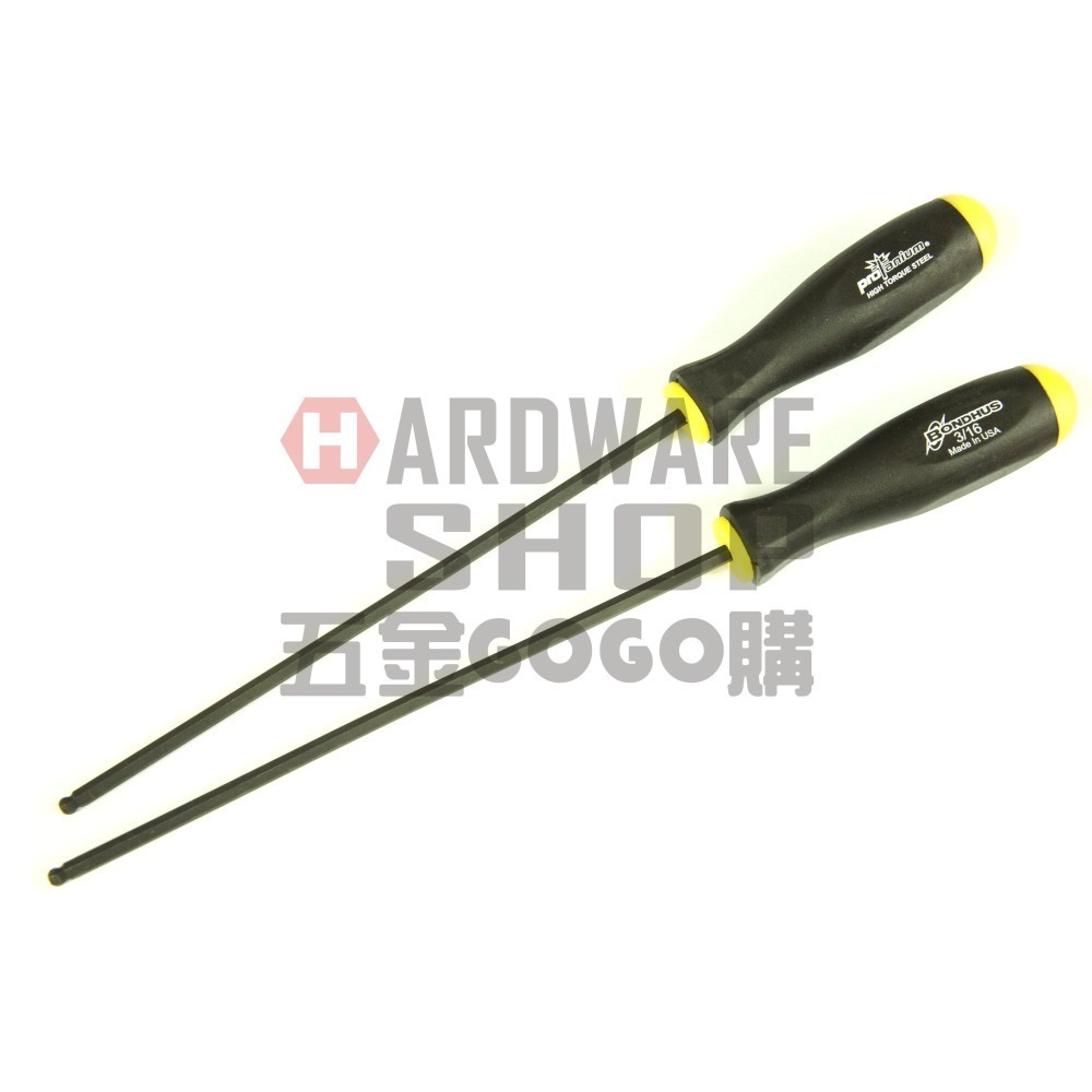 美國 BONDHUS 英制 10710 3/16 超長 六角起子 球型 六角板手 球頭 六角扳手-細節圖5