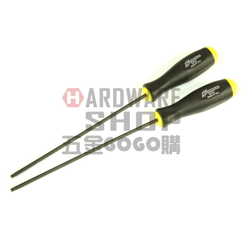美國 BONDHUS 英制 10709 5/32 超長 六角起子 球型 六角板手 球頭 六角扳手-細節圖5
