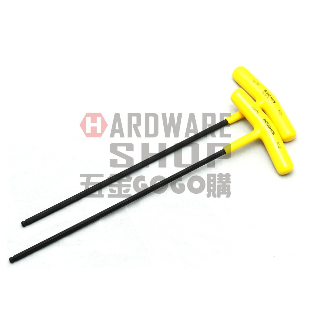 美國 BONDHUS 英制 13109 5/32 T型 超長 球型 六角板手 球頭 六角扳手-細節圖4