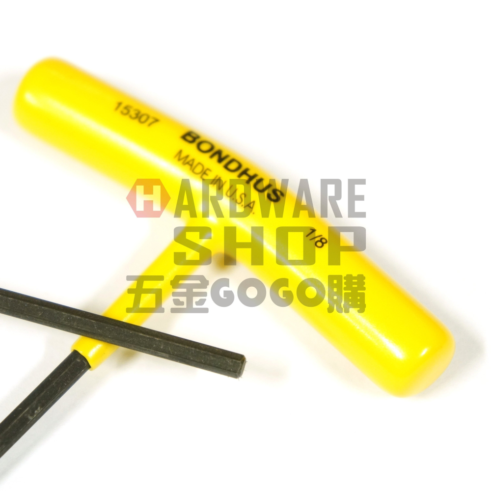 美國 BONDHUS 英制 15307 1/8 T型 超長 六角板手 六角扳手-細節圖4
