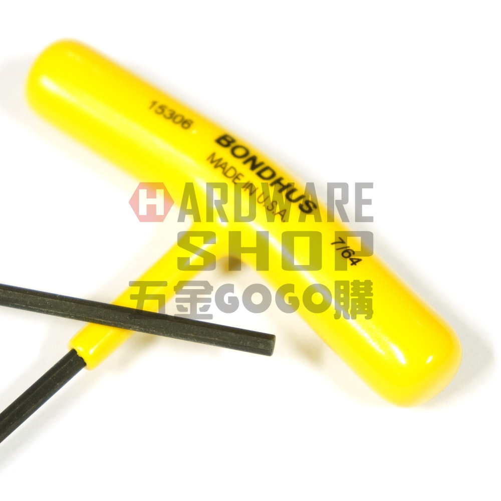 美國 BONDHUS 英制 15306 7/64 T型 超長 六角板手 六角扳手-細節圖4