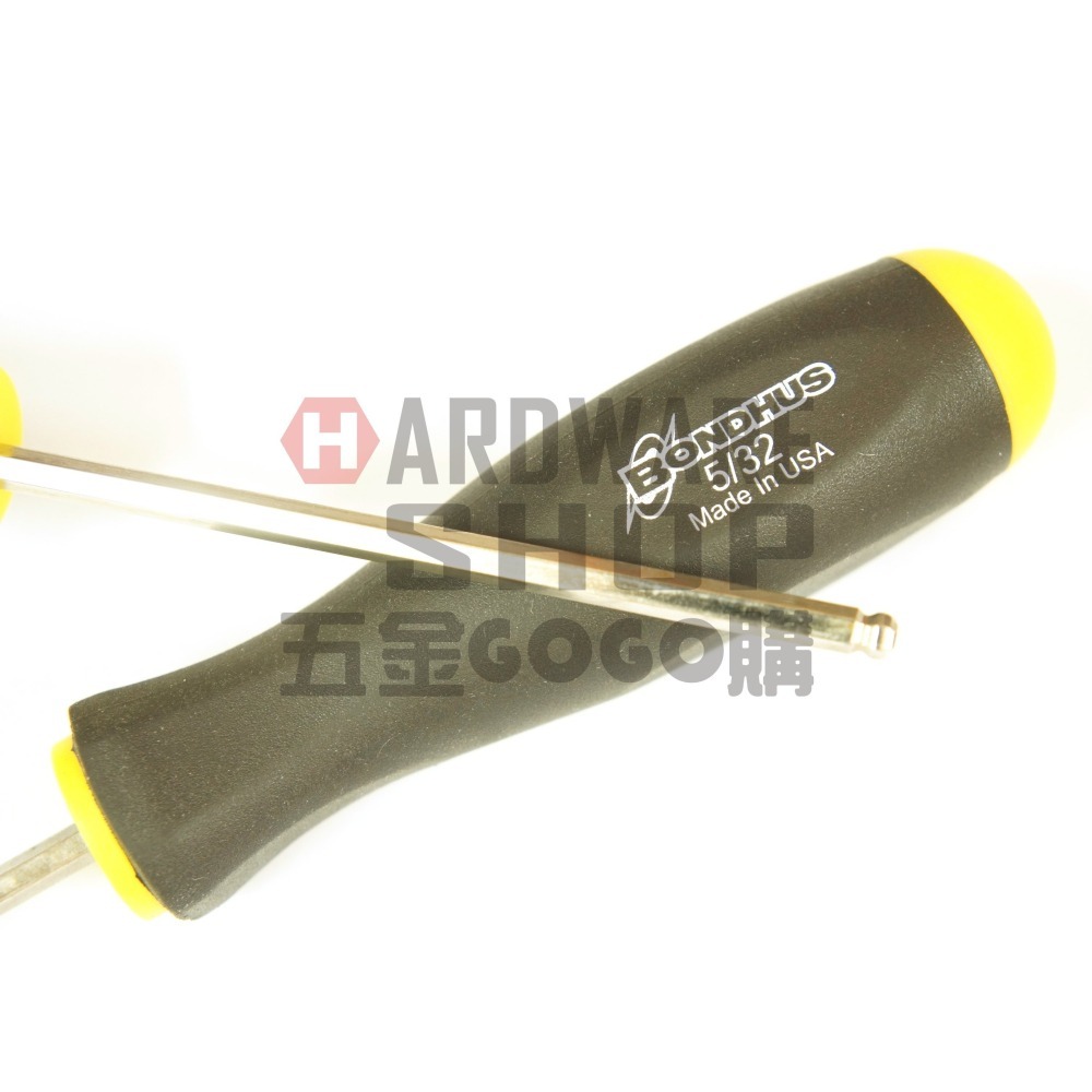 美國 BONDHUS 英制 16609 5/32 白金 六角起子 球型 六角板手 球頭 六角扳手-細節圖3