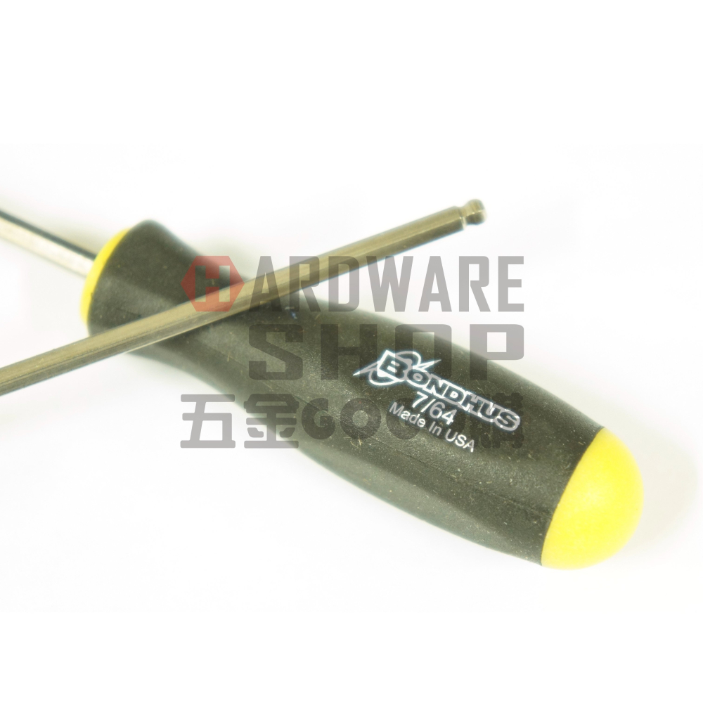 美國 BONDHUS 英制 16606 7/64 白金 六角起子 球型 六角板手 球頭 六角扳手-細節圖3