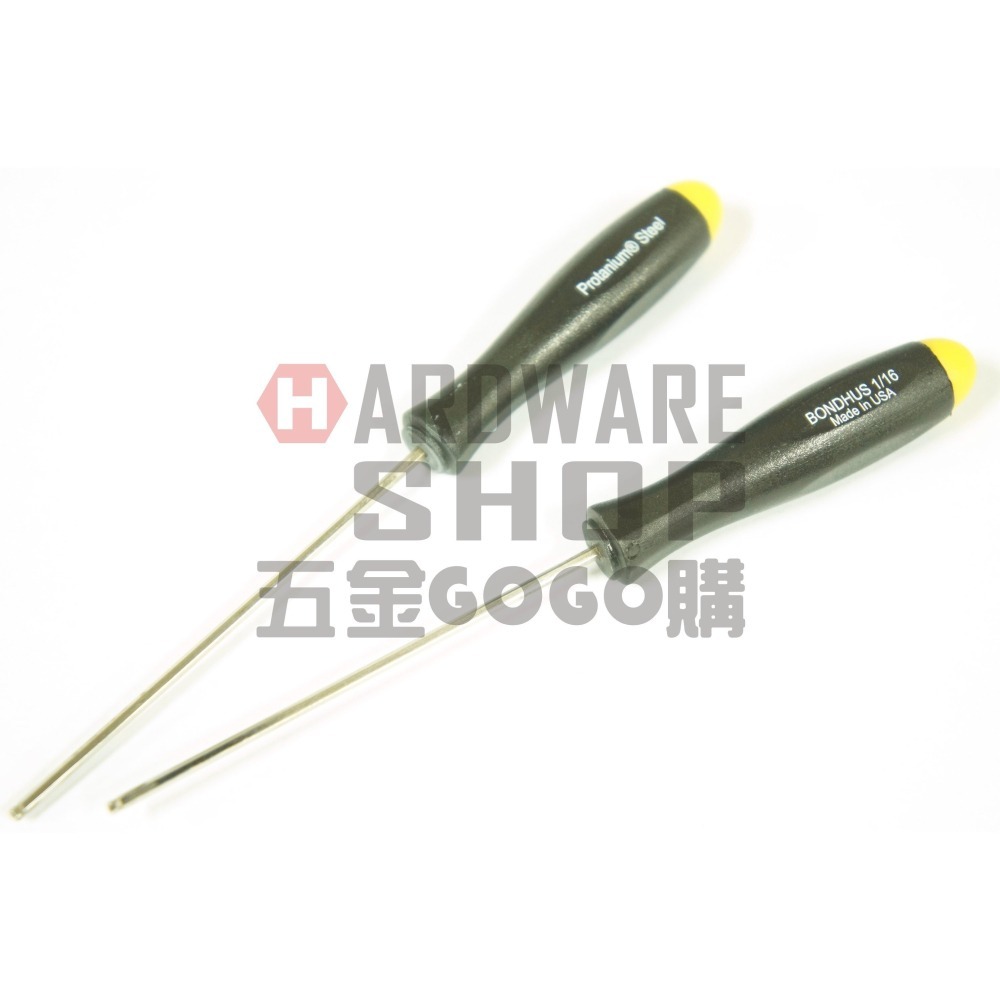 美國 BONDHUS 英制 16603 1/16 白金 六角起子 球型 六角板手 球頭 六角扳手-細節圖5