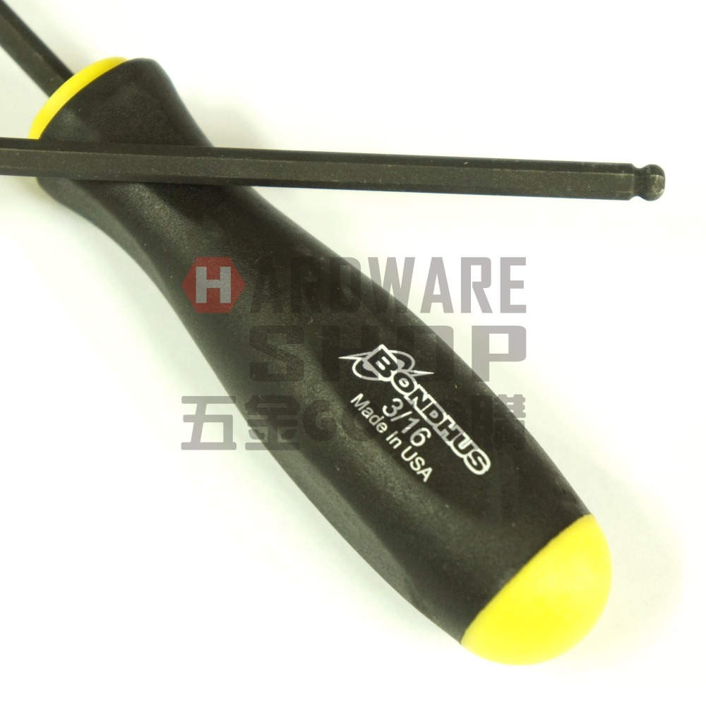 美國 BONDHUS 英制 3710 3/16 特長 六角起子 球型 六角板手 球頭 六角扳手-細節圖4