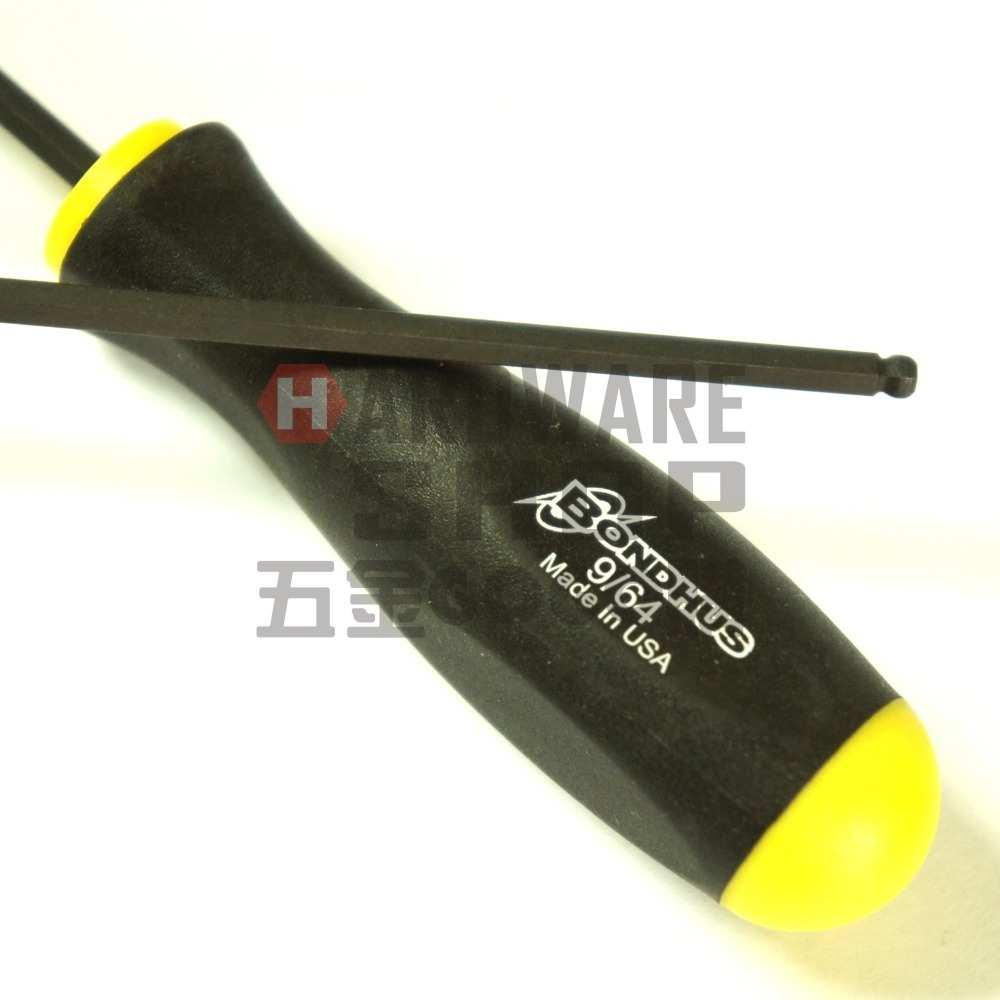 美國 BONDHUS 英制 3708 9/64 特長 六角起子 球型 六角板手 球頭 六角扳手-細節圖4